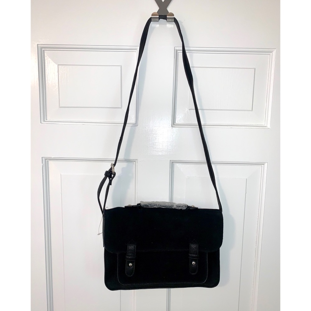 Urban Outfitters Suede Black Cross Body Bag